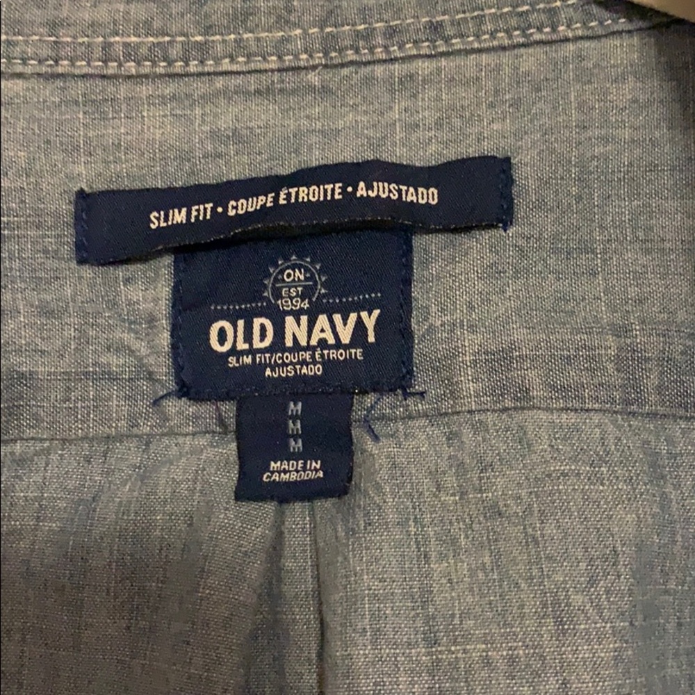 Denim button down. - Picture 2 of 3